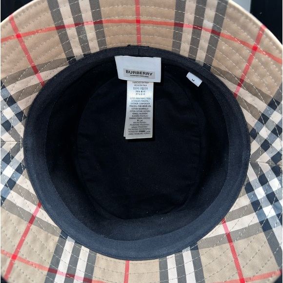 SOLD Burberry Vintage Check Bucket Hat Designer Cap - Picture 3 of 4